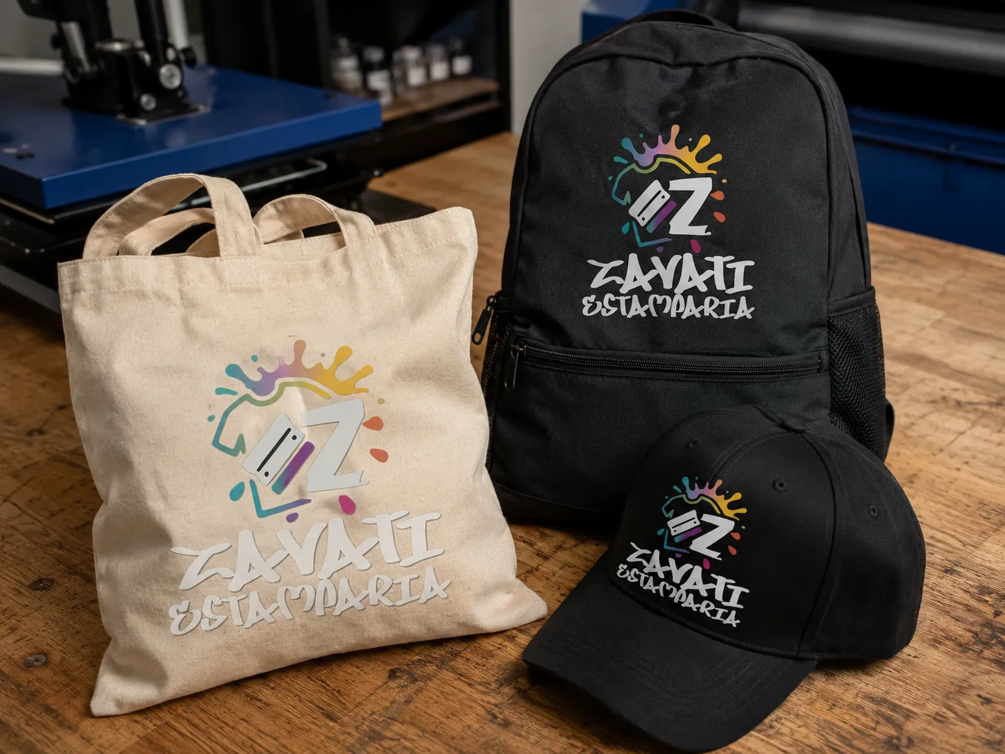 Bolsas e acessórios personalizados com DTF